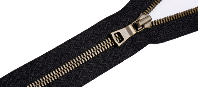 Luxury Zipper Antique Brass